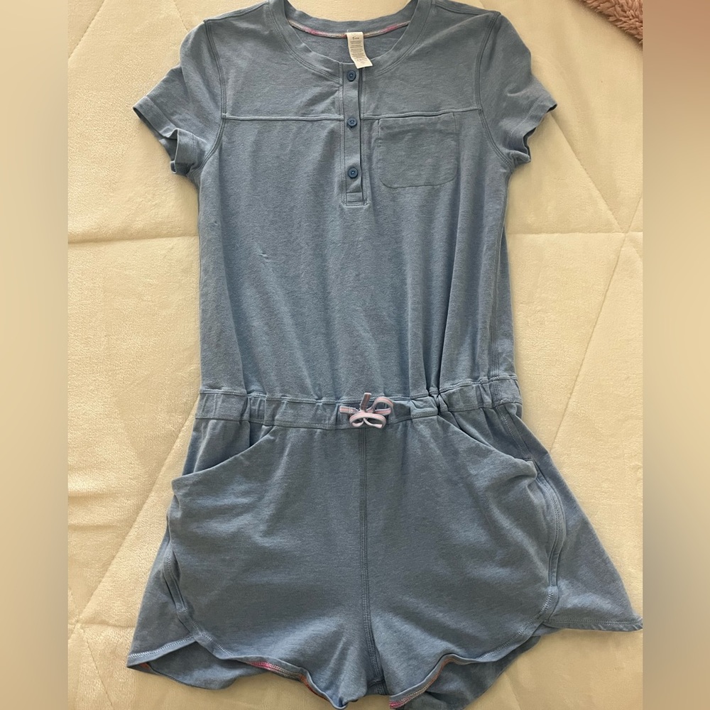 Blue Ivivva romper.